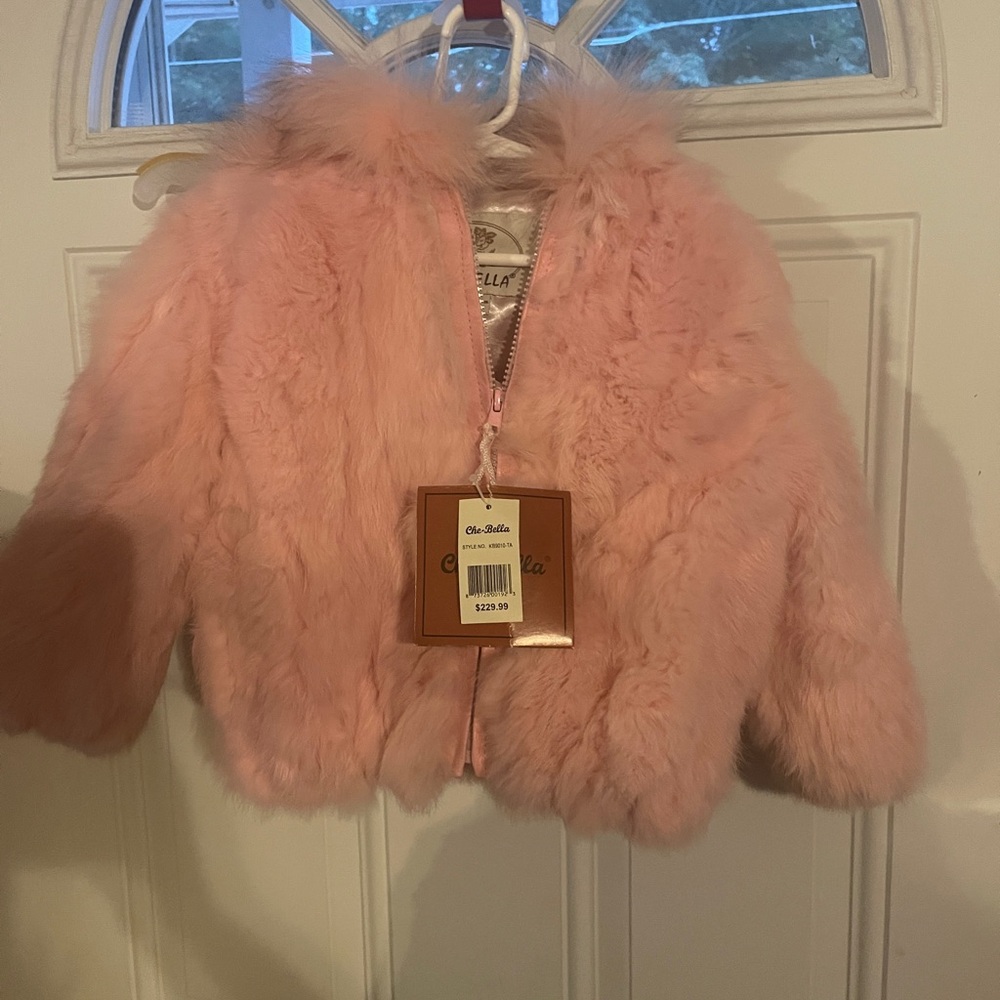 Chebella rabbit fur coat